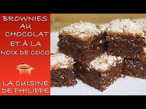 Chocolate and Coconut Brownies - French Dessert Chocolate and Coconut Brownies - Delicious French dessert with easy difficulty. Perfect recipe converted from YouTube video to PDF format.