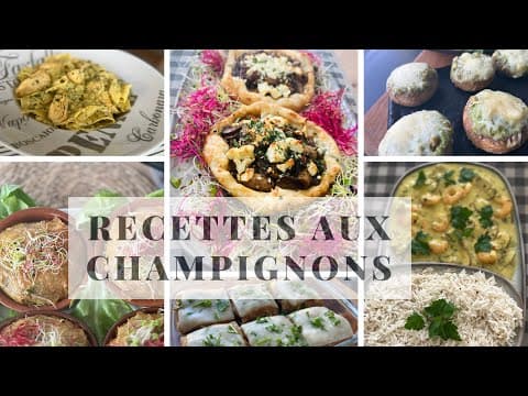 Champignons farcis au chèvre, sauce pesto et mozzarella