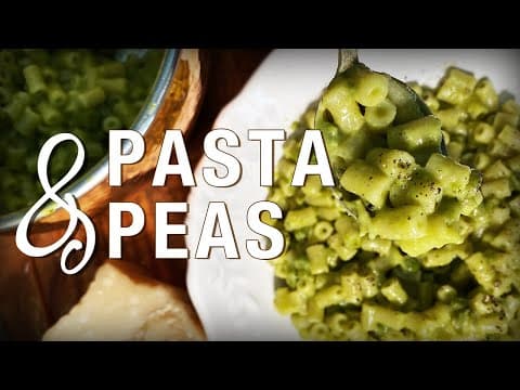 Creamy Pea Pasta with Pecorino and Egg
