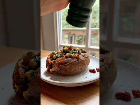 My favorite dinner when I’m cooking just for me :) 🍠