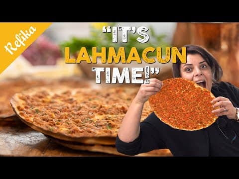 How to Make Crunchy LAHMACUN At Home? 😋 One of The Best Turkish Foods