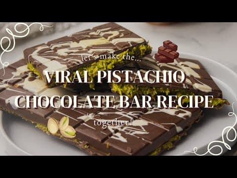Viral Dubai Pistachio Chocolate Bar Recipe!