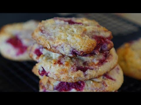 Fresh Raspberry and White Chocolate Cookies with Almond Powder - French Dessert Fresh Raspberry and White Chocolate Cookies with Almond Powder - Delicious French dessert with easy difficulty. Perfect recipe converted from YouTube video to PDF format.