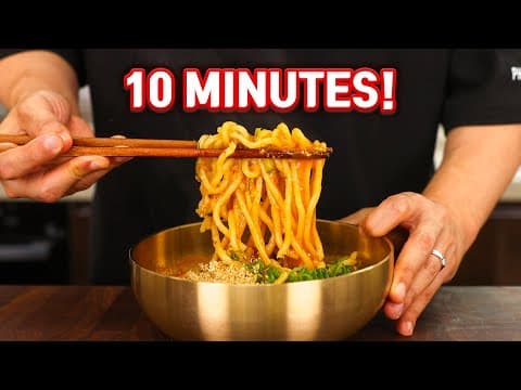 Better Than Ramyun! Korean Gochujang Noodle Soup, Jang Kalguksu