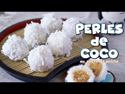 Homemade coconut pearls