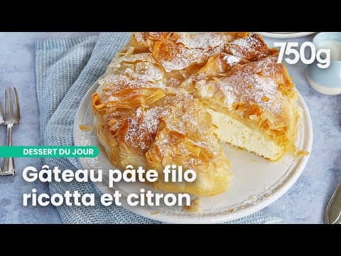 Gâteau de pâte filo à la ricotta et citron