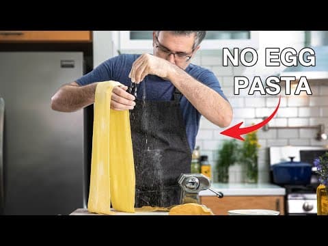 The Best Fresh Pasta no eggs needed