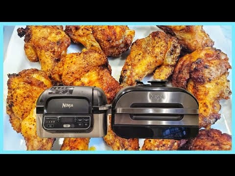 For the CRISPIEST Air Fryer Chicken wings add baking powder