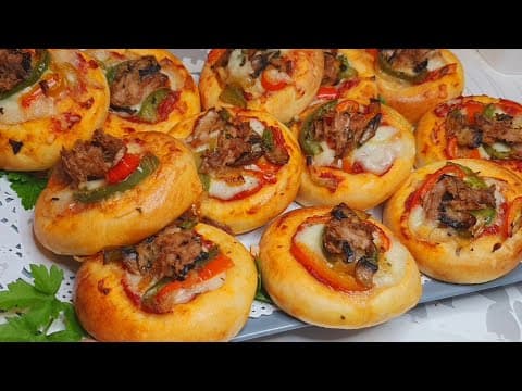 Mini Pizzas Buns Garnies