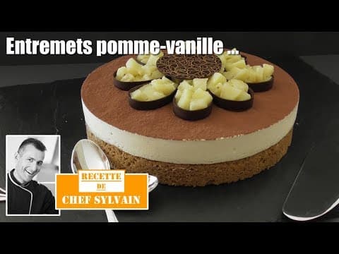 Entremet pomme vanille