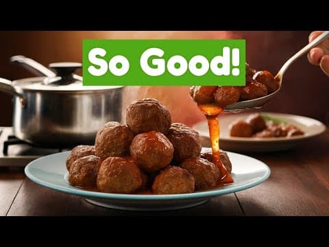 Air Fryer Beef Meatballs with Black Bean & Honey Sauce