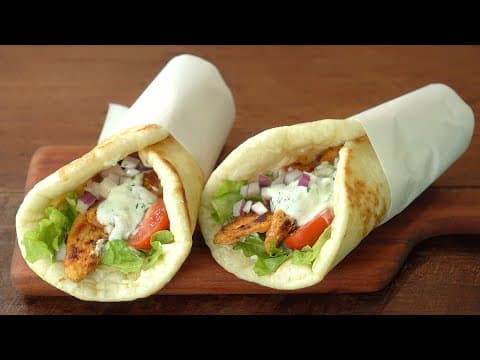 Greek Chicken Gyros (Chicken Wrap)