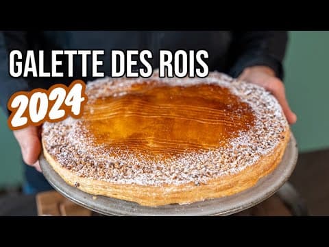 King cake with orange blossom water, honey and almonds