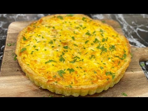 Crustless Quiche with Potato Purée and Chicken