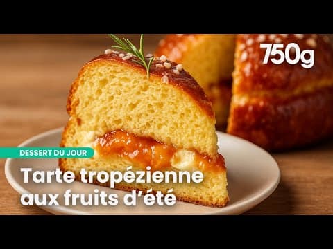 Tarte Tropéienne revisitée aux fruits d'été