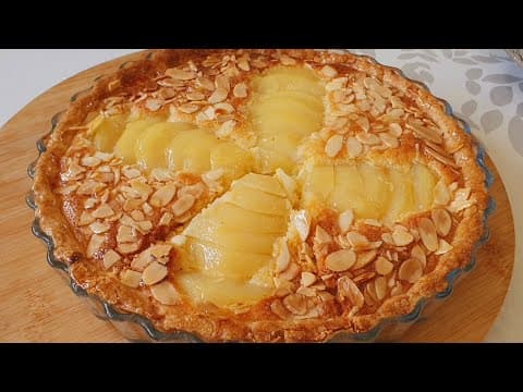 Tarte amandine aux poires (tarte bourdalou) - French Dessert Tarte amandine aux poires (tarte bourdalou) - Delicious French dessert with easy difficulty. Perfect recipe converted from YouTube video to PDF format.