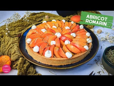 Tarte abricot‑romarin