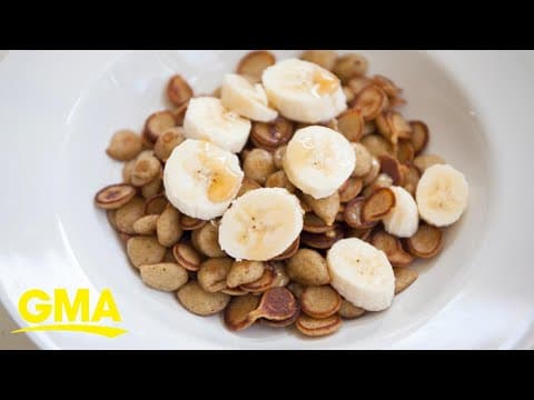 How to make pancake cereal at home l GMA Digital