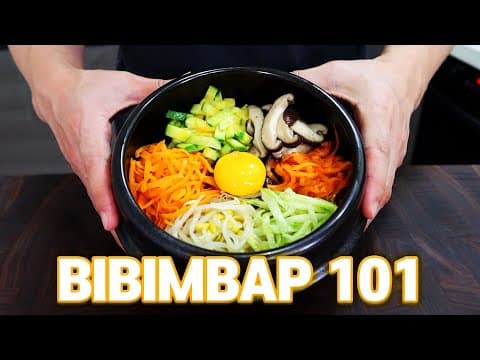 How to Make Bibimbap & Dolsot Bibimbap Korean Rice Bowl
