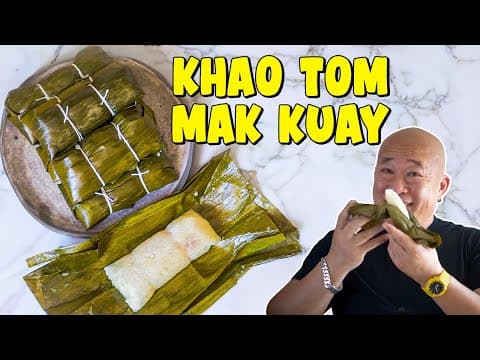 Krautom – Dessert de banane au riz gluant et lait de coco