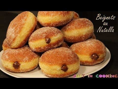 Nutella-filled doughnuts