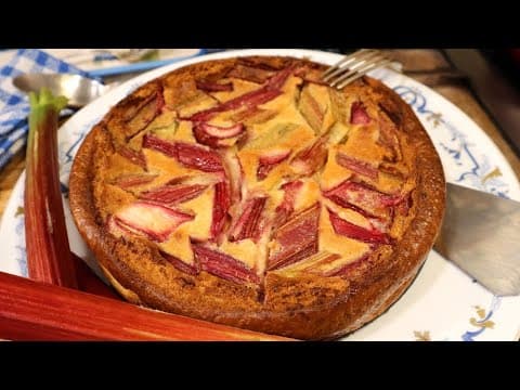 Rhubarb and Almond Clafoutis