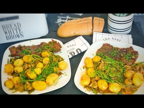 Marinated Steak and Forest Sauté