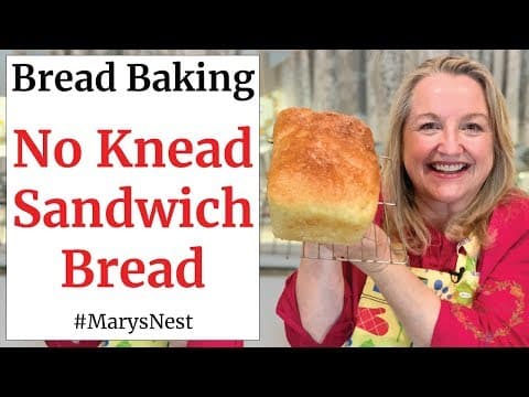 Mary's No-Knead Sandwich Bread (2 Loaves)