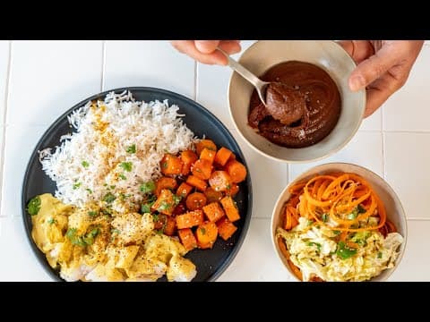 Carrot Menu: Starter, Main and Dessert