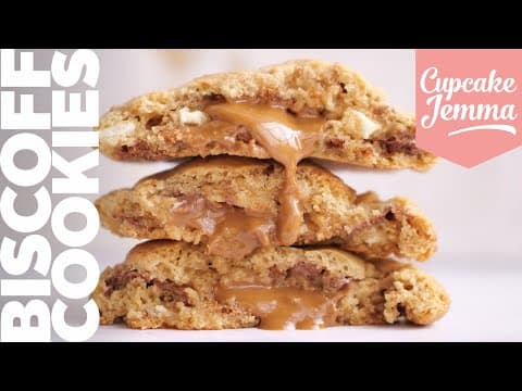 Biscoff New York Cookies with Frozen Biscoff Center