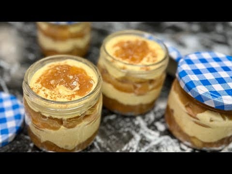 Tiramisou aux pommes avec topping maison