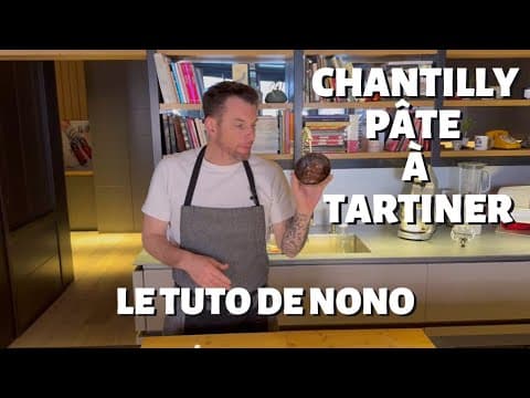 Express chocolate mousse with hazelnut spread