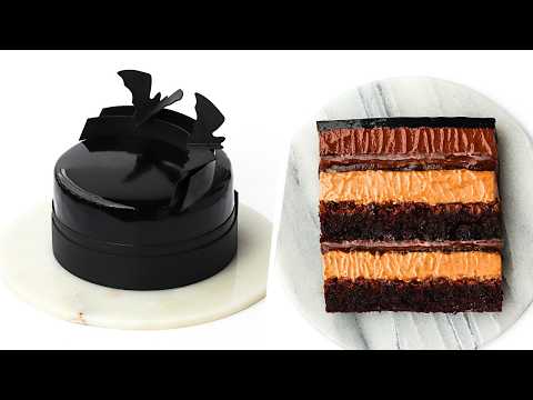 Dark Chocolate and Brown Butter Halloween Cake