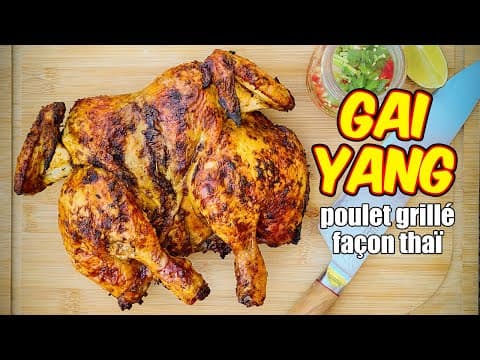 Whole chicken marinated with lemongrass, soy sauce and fish sauce