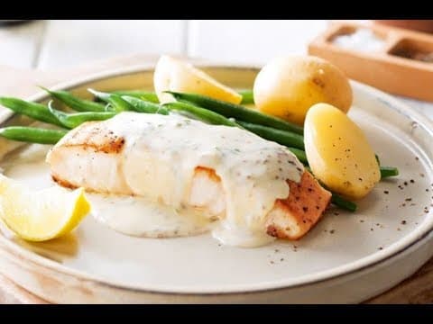 Fried Fish Cream Sauce Recipe - Fish & Potato Cakes - Potato cakes - Cod Recipes - Easy Fish Recipes