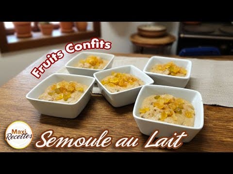 Semolina Pudding with Candied Fruit - French Dessert Semolina Pudding with Candied Fruit - Delicious French dessert with easy difficulty. Perfect recipe converted from YouTube video to PDF format.