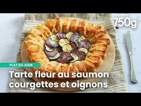 Savory Flower-Shaped Tart with Salmon