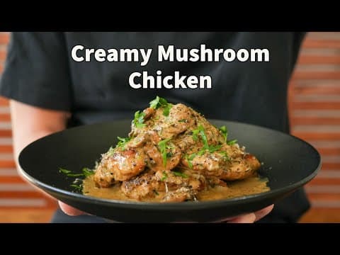 One Pot Creamy Mushroom Chicken