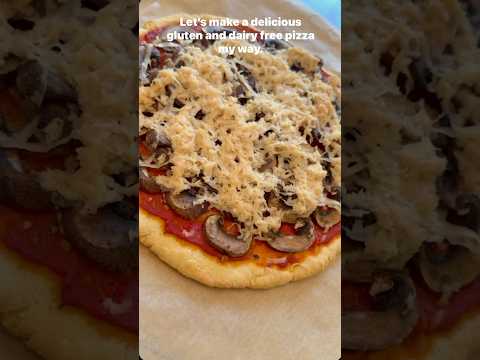 Gluten-Free Dairy-Free Pizza with Lamb and Mushrooms