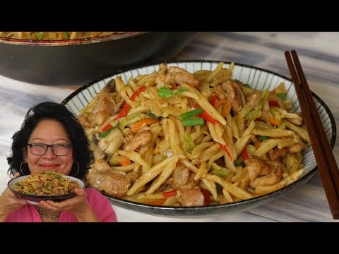 Chinese-style stir-fried noodles without Asian ingredients