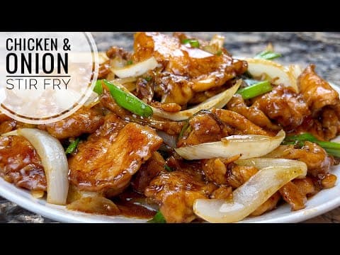 Chicken and Onion Stir Fry - Chinese Main Course Chicken and Onion Stir Fry - Delicious Chinese main course with medium difficulty. Perfect recipe converted from YouTube video to PDF format.