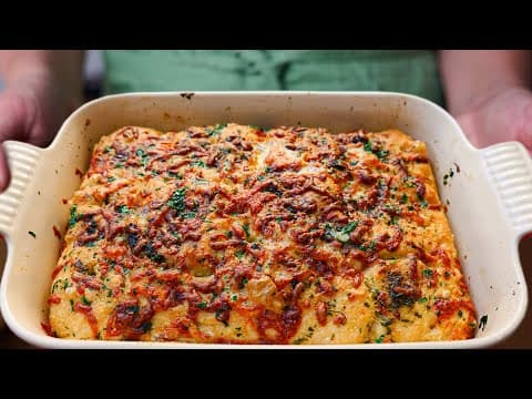 Cheese Pull-Apart Garlic Bread l Made With No-Knead Focaccia Dough