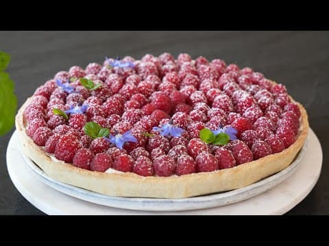 Almond Raspberry Tart with Chestnut Cream and Mascarpone - French Dessert Almond Raspberry Tart with Chestnut Cream and Mascarpone - Delicious French dessert with medium difficulty. Perfect recipe converted from YouTube video to PDF format.