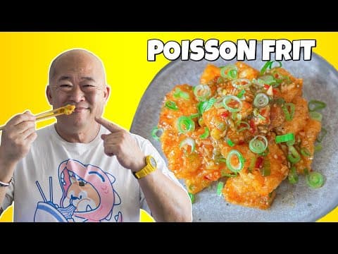 Poisson au Tobanjan (sauce soja fermentée et piment)