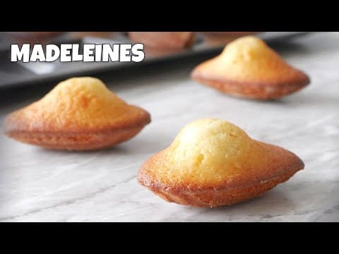 Madeleines moelleuses à la bosse caractéristique