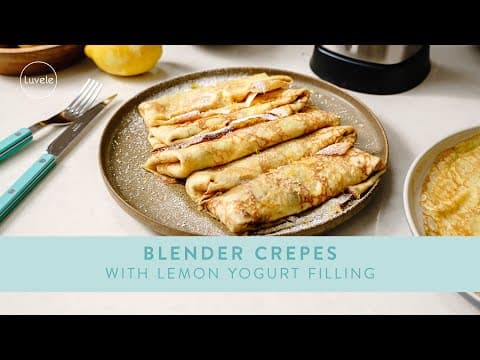 Crepes with Lemon Yogurt Filling