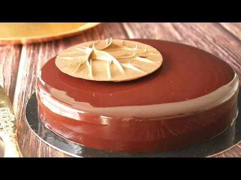 Chocolate Royal with Hazelnut Dacquoise and Mirror Glaze - French Dessert Chocolate Royal with Hazelnut Dacquoise and Mirror Glaze - Delicious French dessert with hard difficulty. Perfect recipe converted from YouTube video to PDF format.