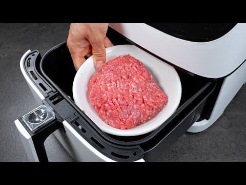 Ground Meat + Air Fryer = My Easiest Dinner Ever!