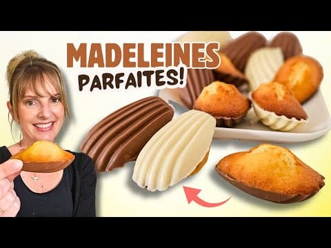 Moist vanilla madeleines with chocolate coating - French Dessert Moist vanilla madeleines with chocolate coating - Delicious French dessert with medium difficulty. Perfect recipe converted from YouTube video to PDF format.