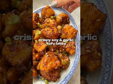 This will change your mind on tofu!! These SOY & GARLIC TOFU BITES are delicious!!!